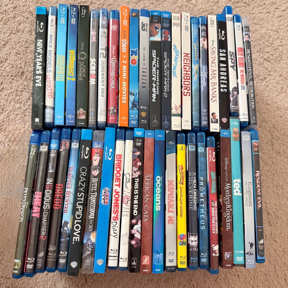 Massive 45-Movie Blu-ray & DVD Collection – Action, Comedy, & Family Hits - Picture 1 of 5